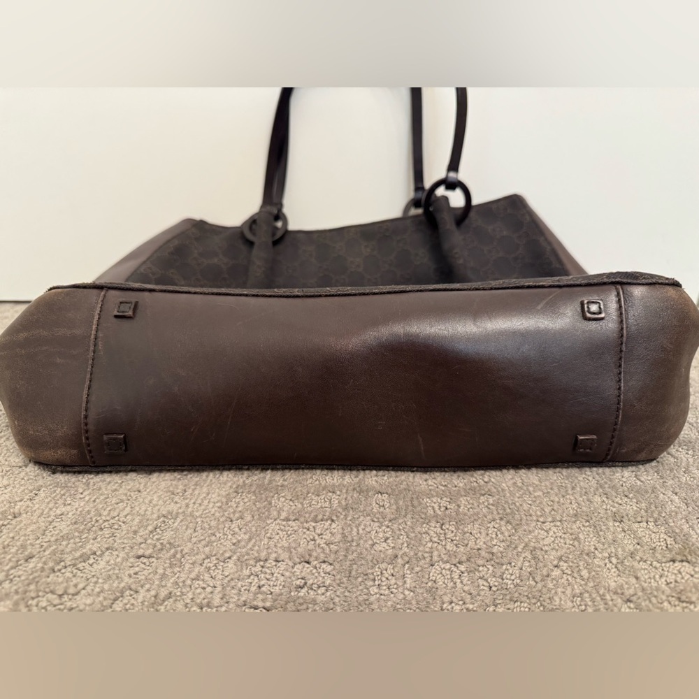 Vintage Gucci GG Canvas Tote Bag | Brown - Picture 6 of 16